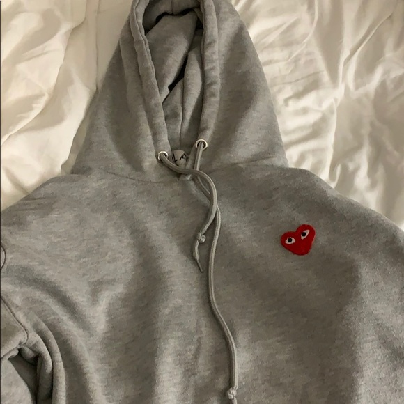 cdg grey sweater